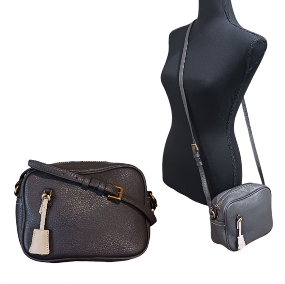 J. Crew Signet Leather Camera Crossbody Lock & Key - Picture 2 of 15